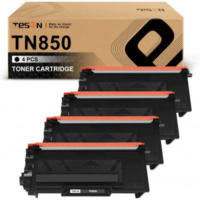 TESEN TN850 TN820 Compatible Toner Cartridge Replacement 4 Packs